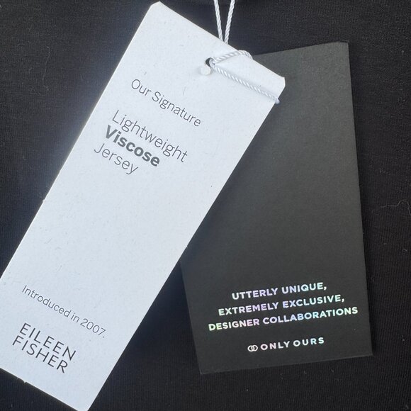 Eileen Fisher Lightweight Viscose Jersey Mock Turtleneck NWT - Picture 5 of 6